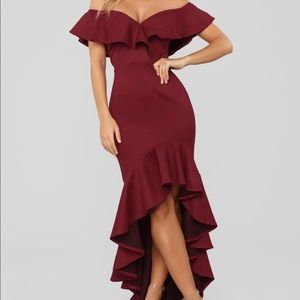 La Flamenca Dress - wine